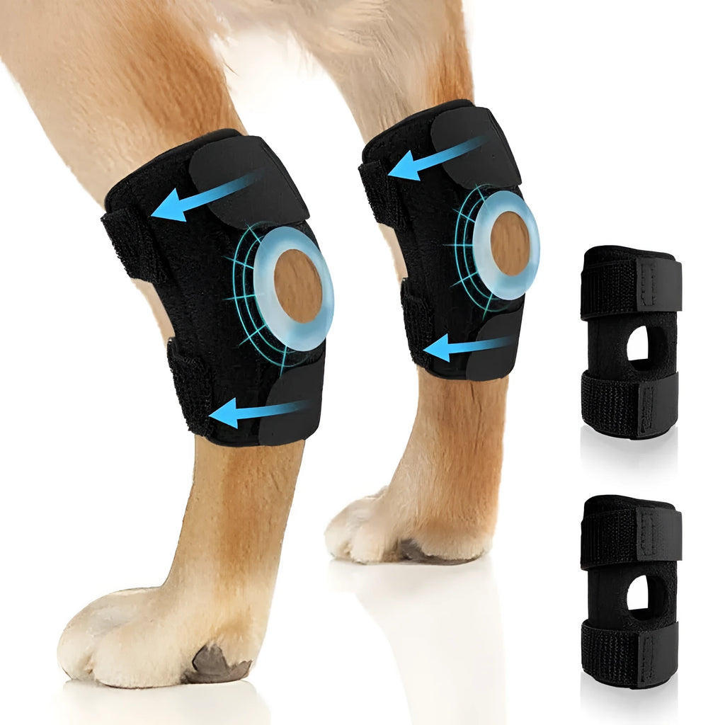 Black polyester pet leg guard for ACL rehabilitation and joint dislocation protection