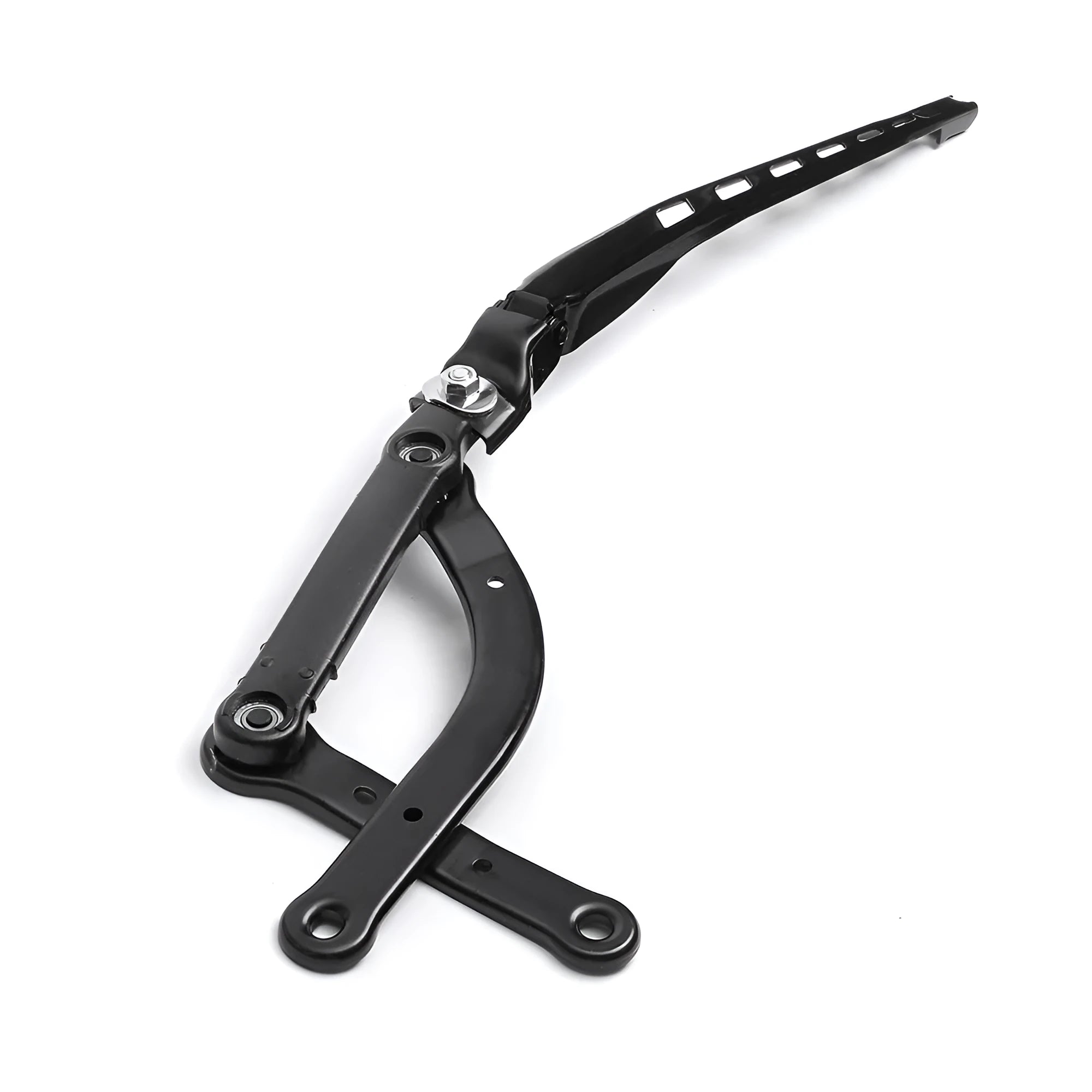 BMW E60 5 Series front right wiper arm, a black automobile spare part.