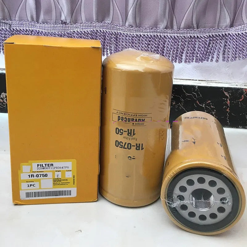 1R-0750 fuel filter cartridge with filter paper element for diesel oil systems