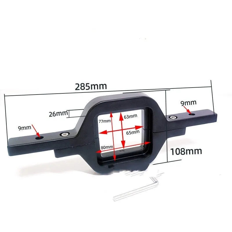 Black aluminium alloy LED reverse lamp bracket for Wrangler Jeep vehicles