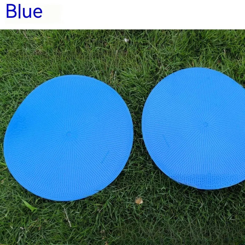 Soft TPE football training target pad with 23cm diameter in multiple colour options