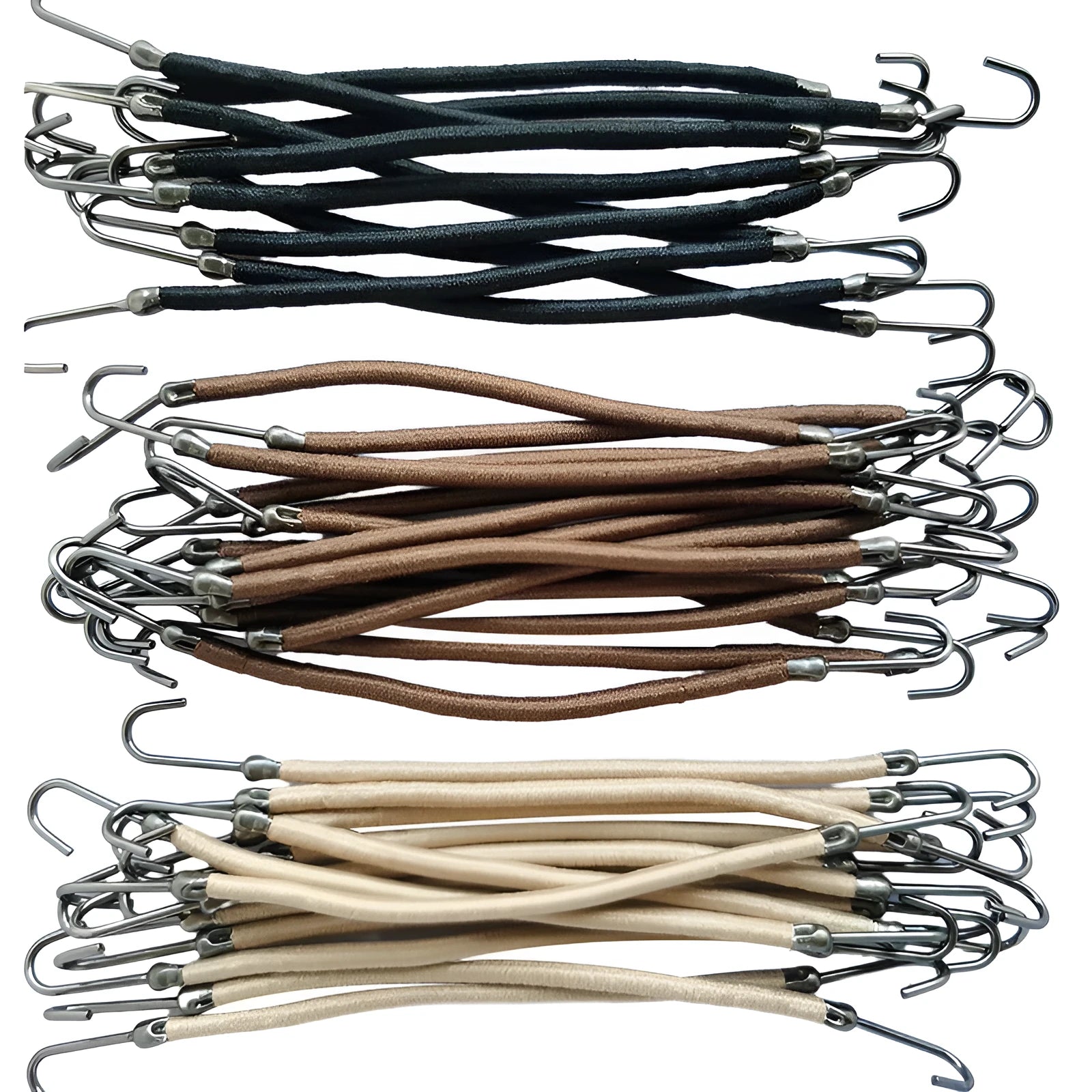 Wig double hook hair styling tool in hand-weaving construction with solid colour options