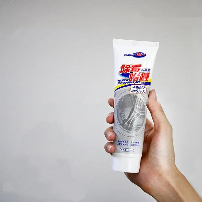 Household demildew gel cleaner for refrigerator and washing machine rubber gasket mould removal