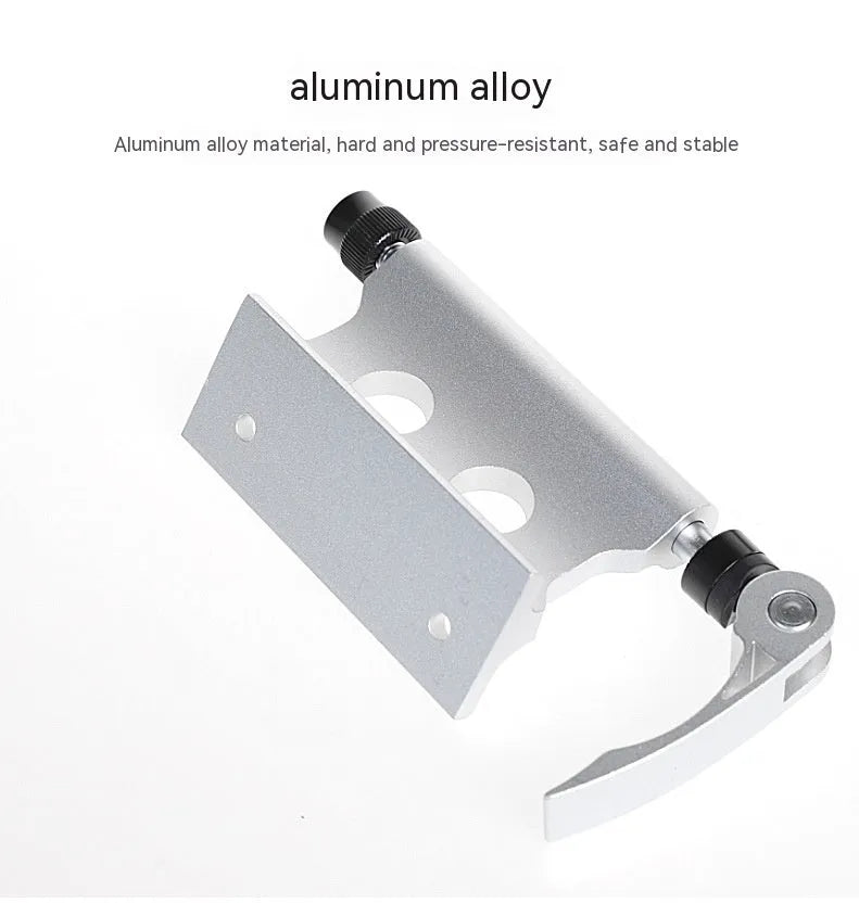 Silver metal quick release fixing clip for bicycle front fork