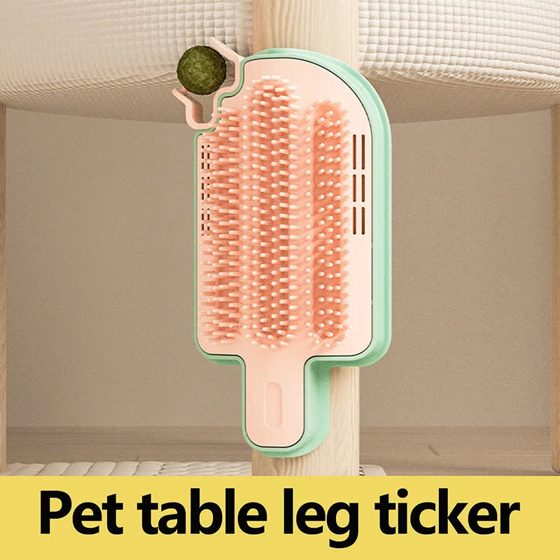 Small PP plastic cat itch rubbing toy for scratching and gentle pet massage