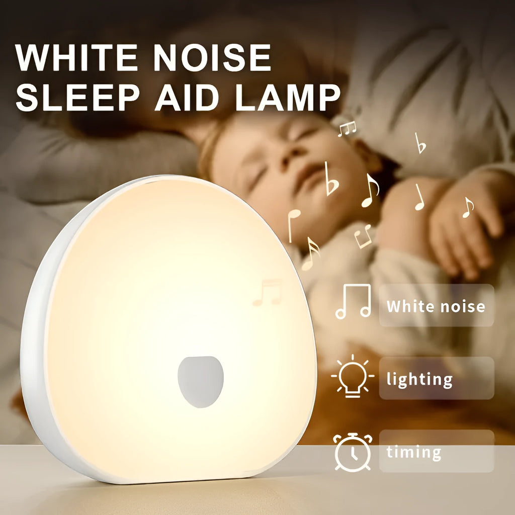 White rechargeable baby night feeding comforter sleeper with music function for newborn sleep aid