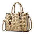 Women's large-capacity polyester shoulder messenger bag in street trend style with organisational pockets