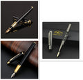 Metal rollerball pen 0.5mm fine nib black colour with alternative ink system