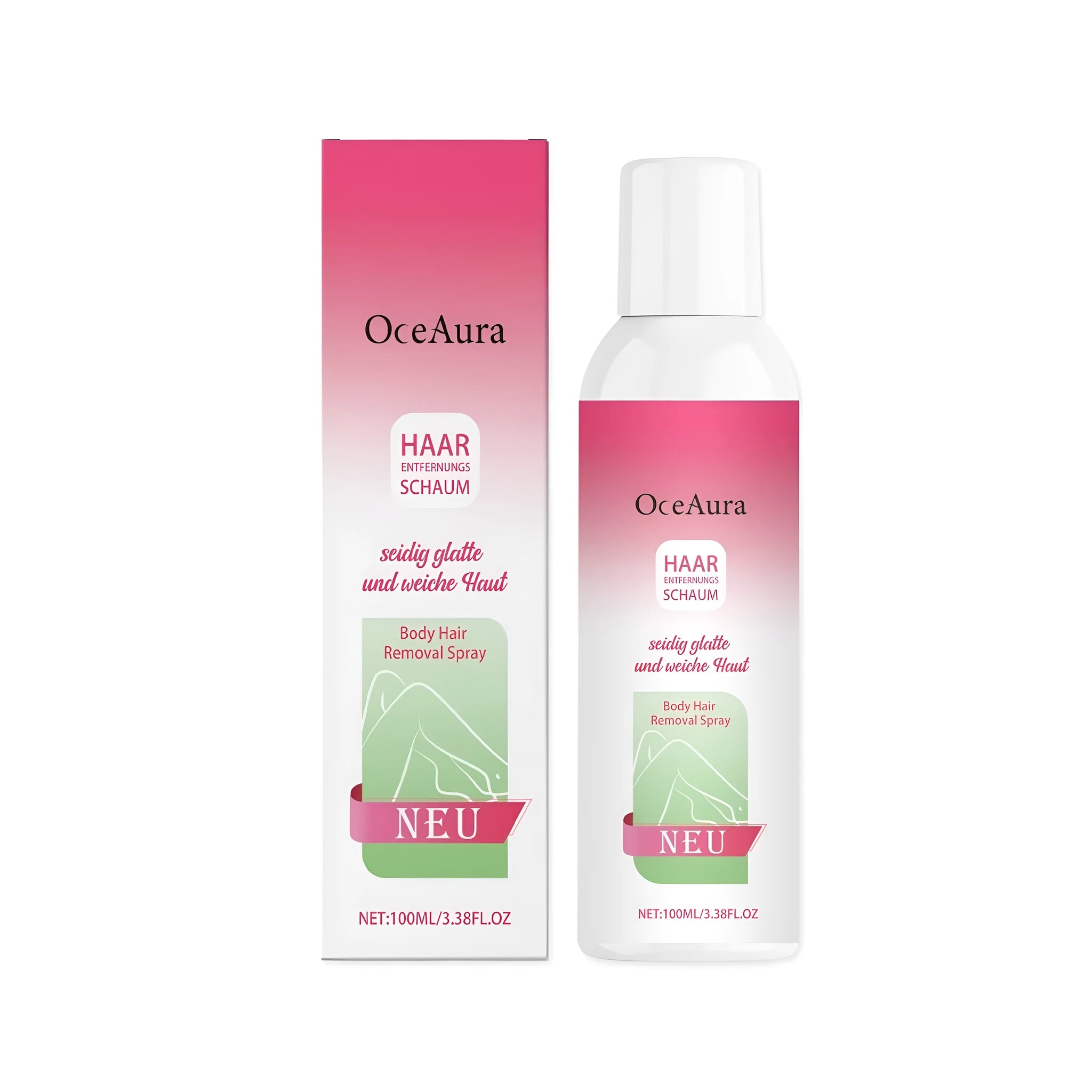 100ml body hair removal spray bottle with pump spray mechanism