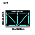 Rubber football training mat for indoor skill practice and foot basket drills