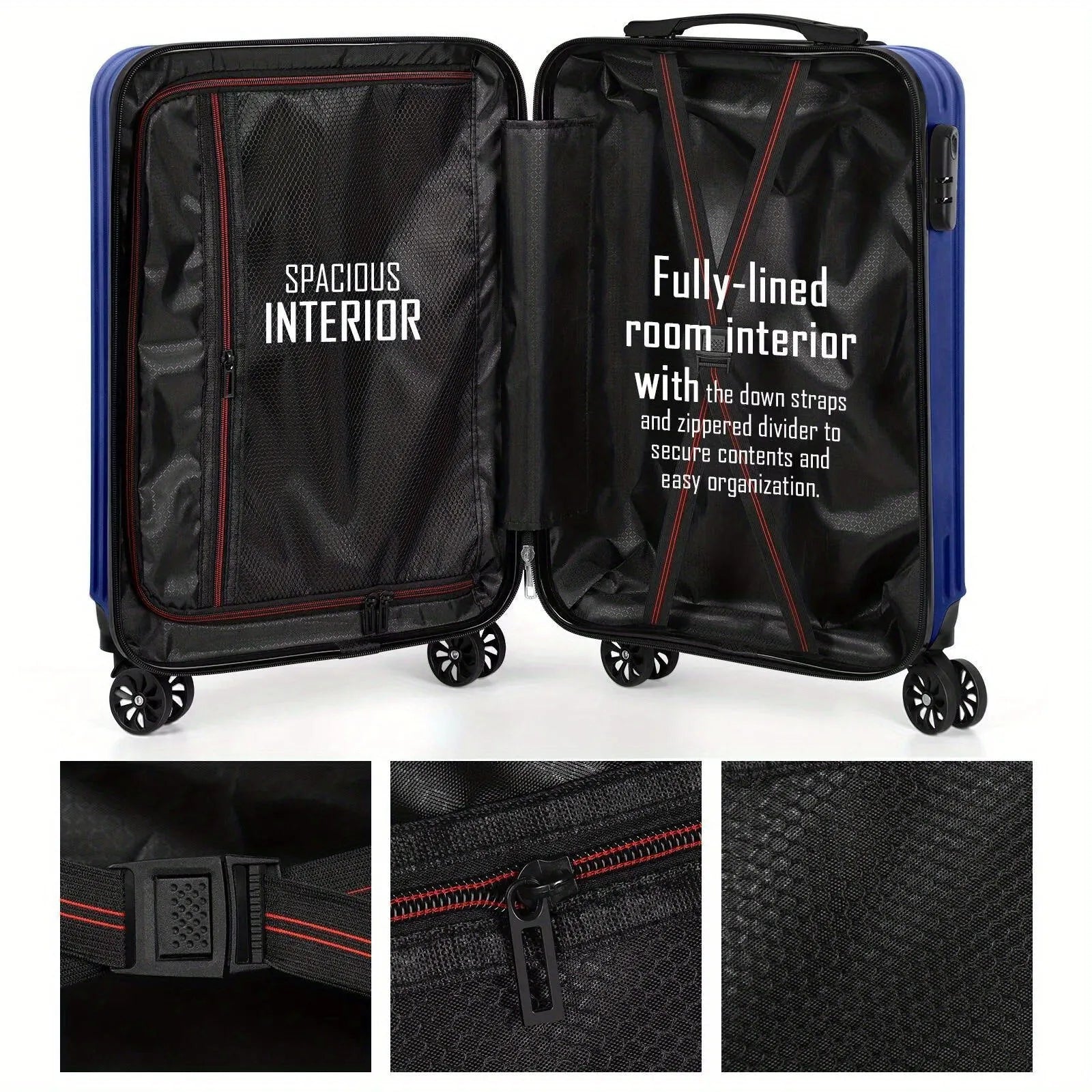 Aluminium alloy luggage set with 14-inch and 20-inch cases showing towel compartment