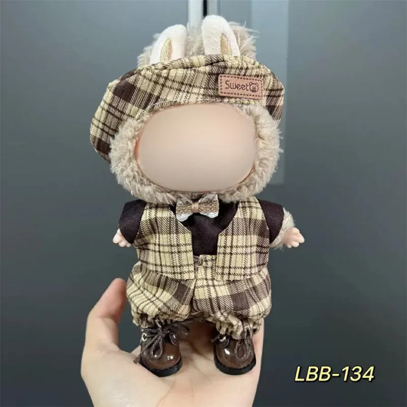 17cm vinyl figure clothing set in plastic material with multiple LBB style options
