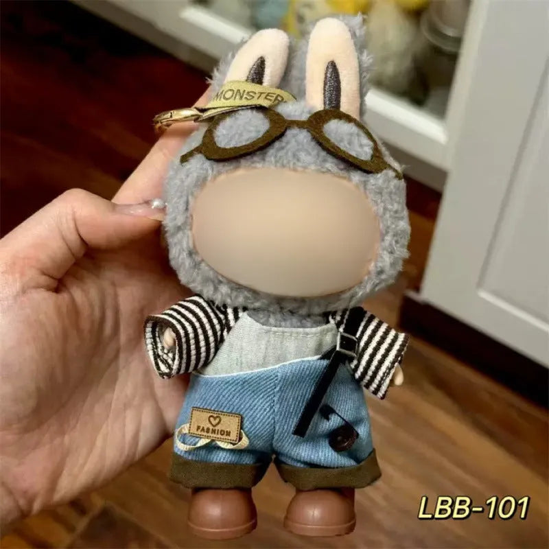 17cm vinyl figure clothing set in plastic material with multiple LBB style options