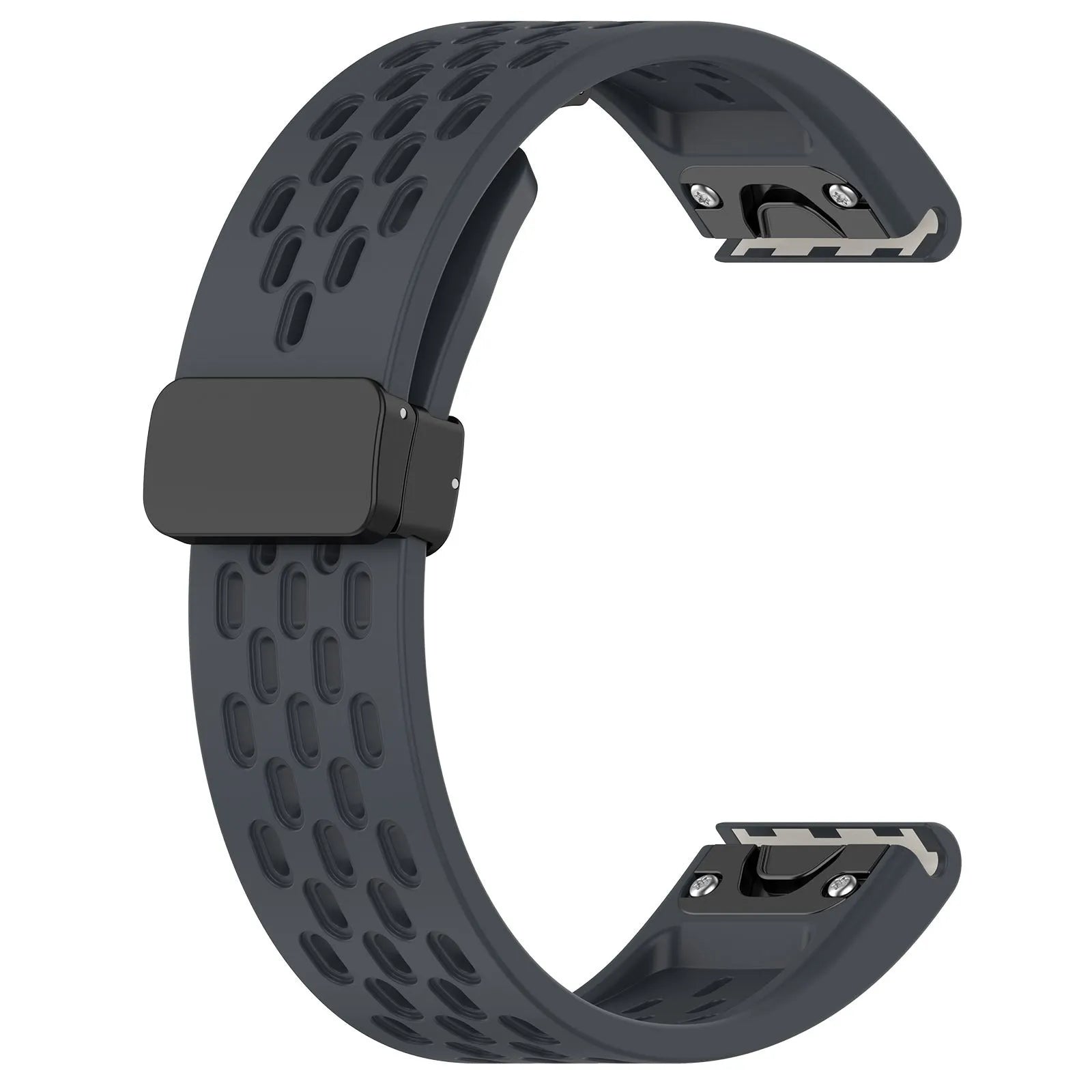 Quick release watch strap for Garmin Fenix 8 and 7 Pro in multiple colour options on a grey background.