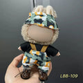 17cm vinyl figure clothing set in plastic material with multiple LBB style options