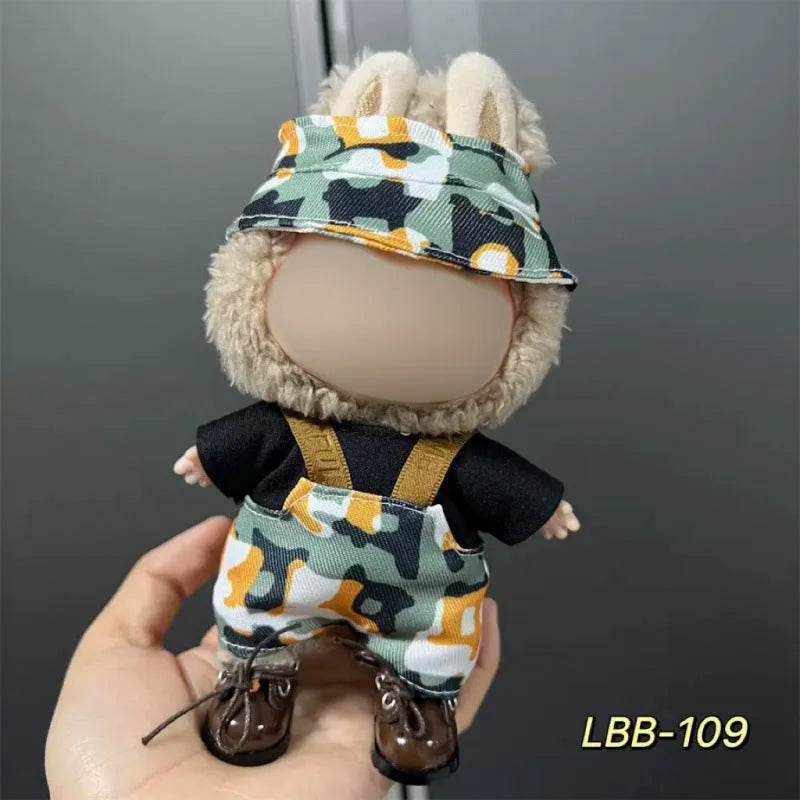 17cm vinyl figure clothing set in plastic material with multiple LBB style options