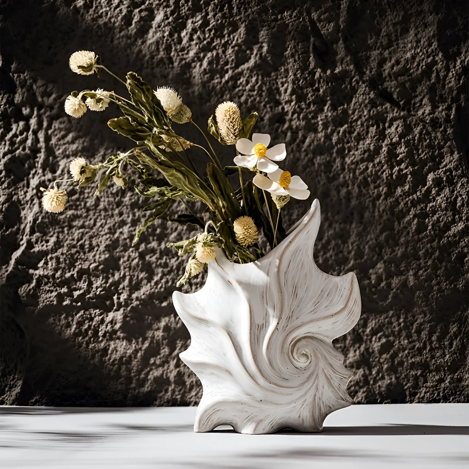 French art ceramic vase with coloured glaze in a European retro style.
