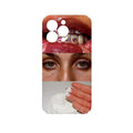 Glossy Feilin phone case for iPhone with thermal transfer face pattern, anti-fingerprint, and fine hole button cover
