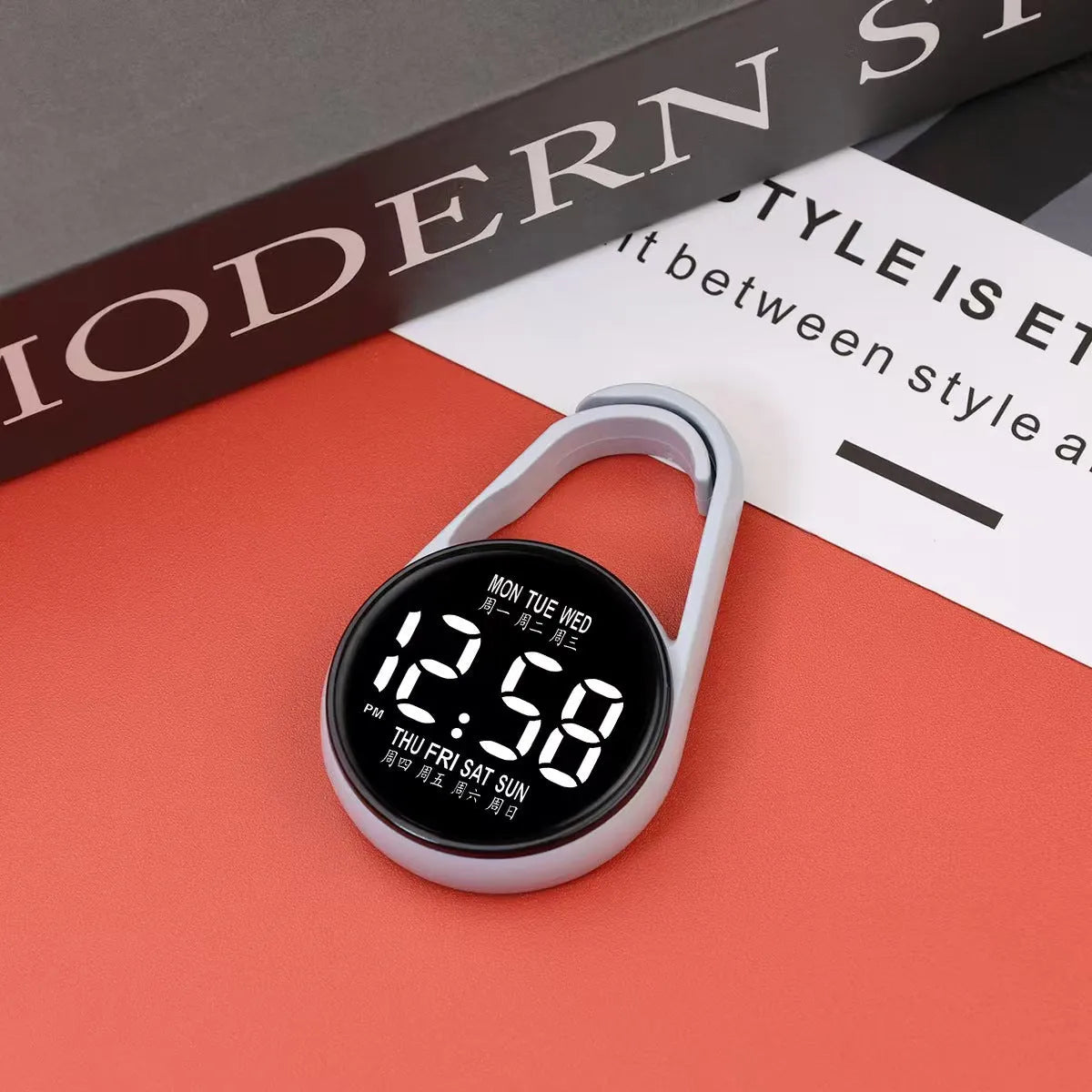 LED luminous electronic digital watch with waterproof plastic strap and multiple colour options