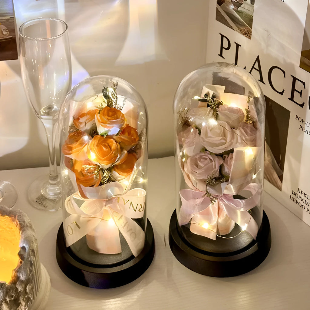 Formed bionic bouquet artificial flower arrangement in a choice of eight colours including gradient options.