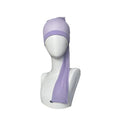 Adjustable spandex mesh wig cap for long hair, shown in multiple colour options including black and leopard print.