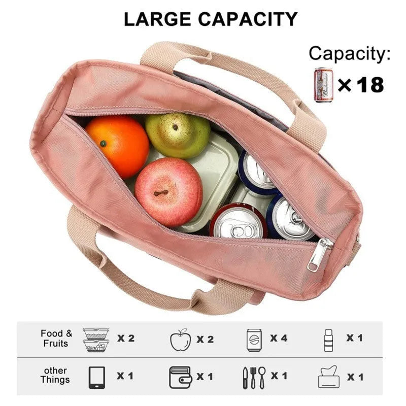 Oxford cloth insulated picnic bag with removable shoulder strap in cube design for outdoor meals
