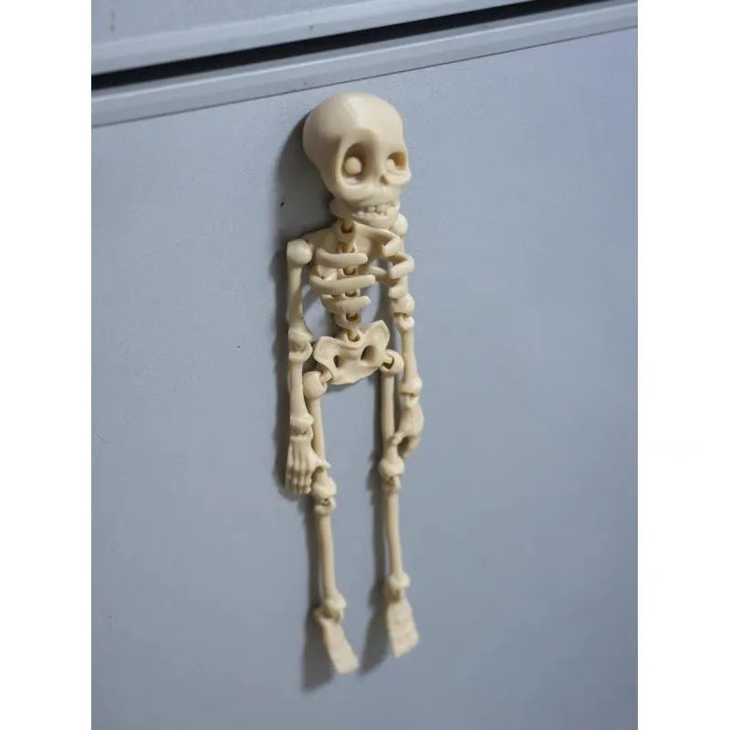 3D printed PLA skull refrigerator magnet ornament in modern art style, 18cm high
