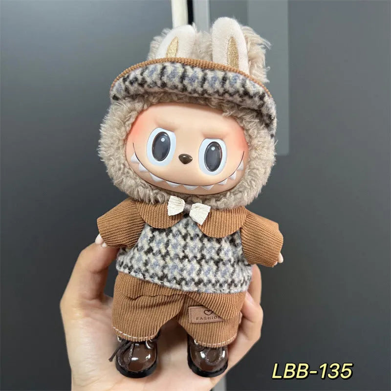 17cm vinyl figure clothing set in plastic material with multiple LBB style options