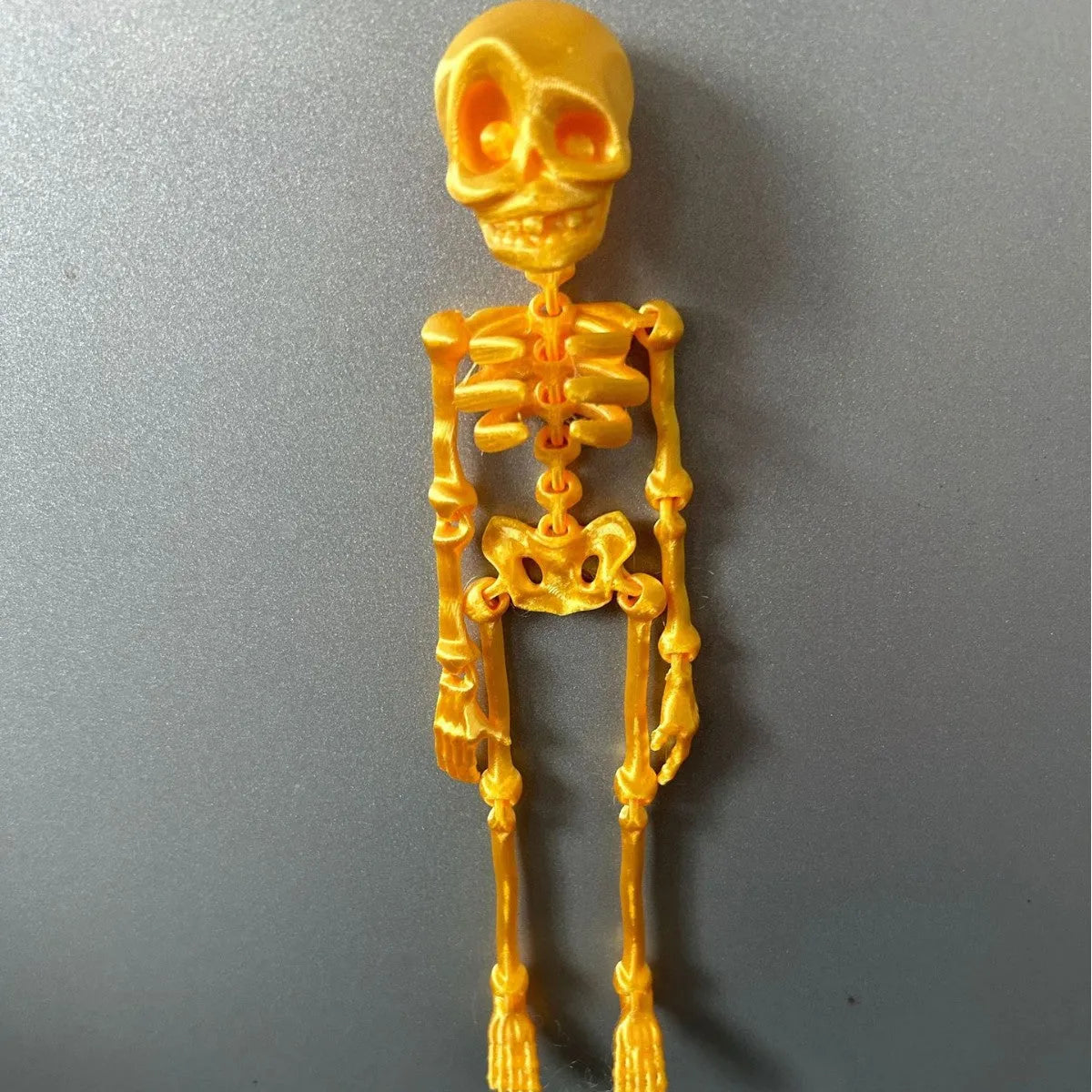 3D printed PLA skull refrigerator magnet ornament in modern art style, 18cm high