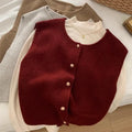 Women's thin polyester pullover vest with half sleeves in a choice of six colours on a hanger.