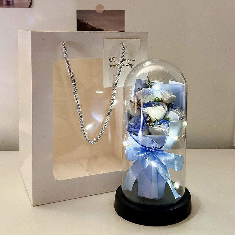 Formed bionic bouquet artificial flower arrangement in a choice of eight colours including gradient options.