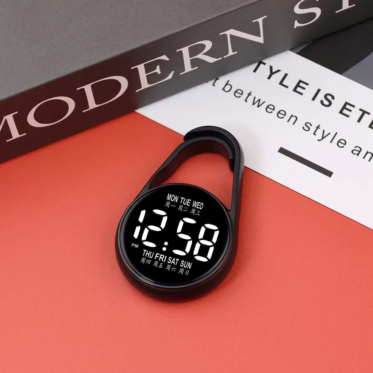 LED luminous electronic digital watch with waterproof plastic strap and multiple colour options