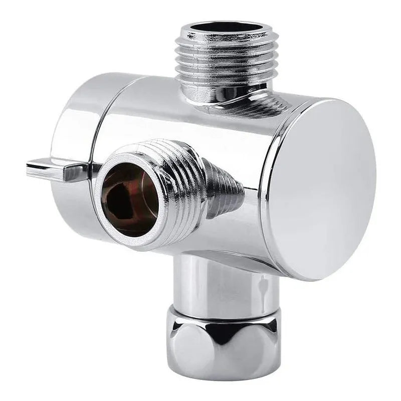 Copper shower water distributor with American bracket system for shower nozzle connections