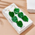 Summer Atmosphere Coconut Artocarpus Heterophyllus acrylic earrings with hook fastening
