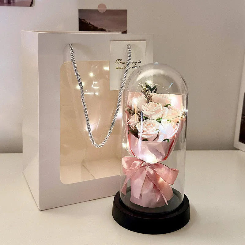 Formed bionic bouquet artificial flower arrangement in a choice of eight colours including gradient options.