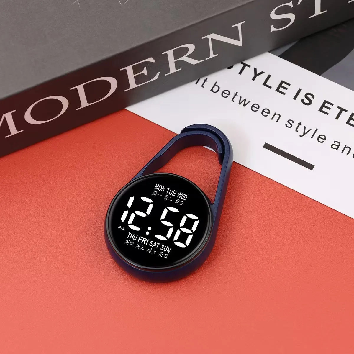 LED luminous electronic digital watch with waterproof plastic strap and multiple colour options