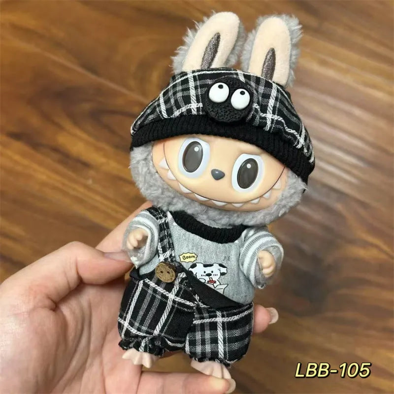 17cm vinyl figure clothing set in plastic material with multiple LBB style options