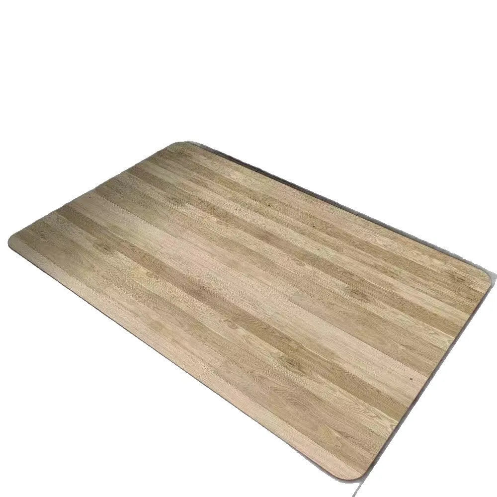 Square diatom ooze floor mat with wood grain pattern for non-slip bathroom use
