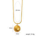 Stainless steel fruit necklace pendant showing six different fruit charms on alloy chain