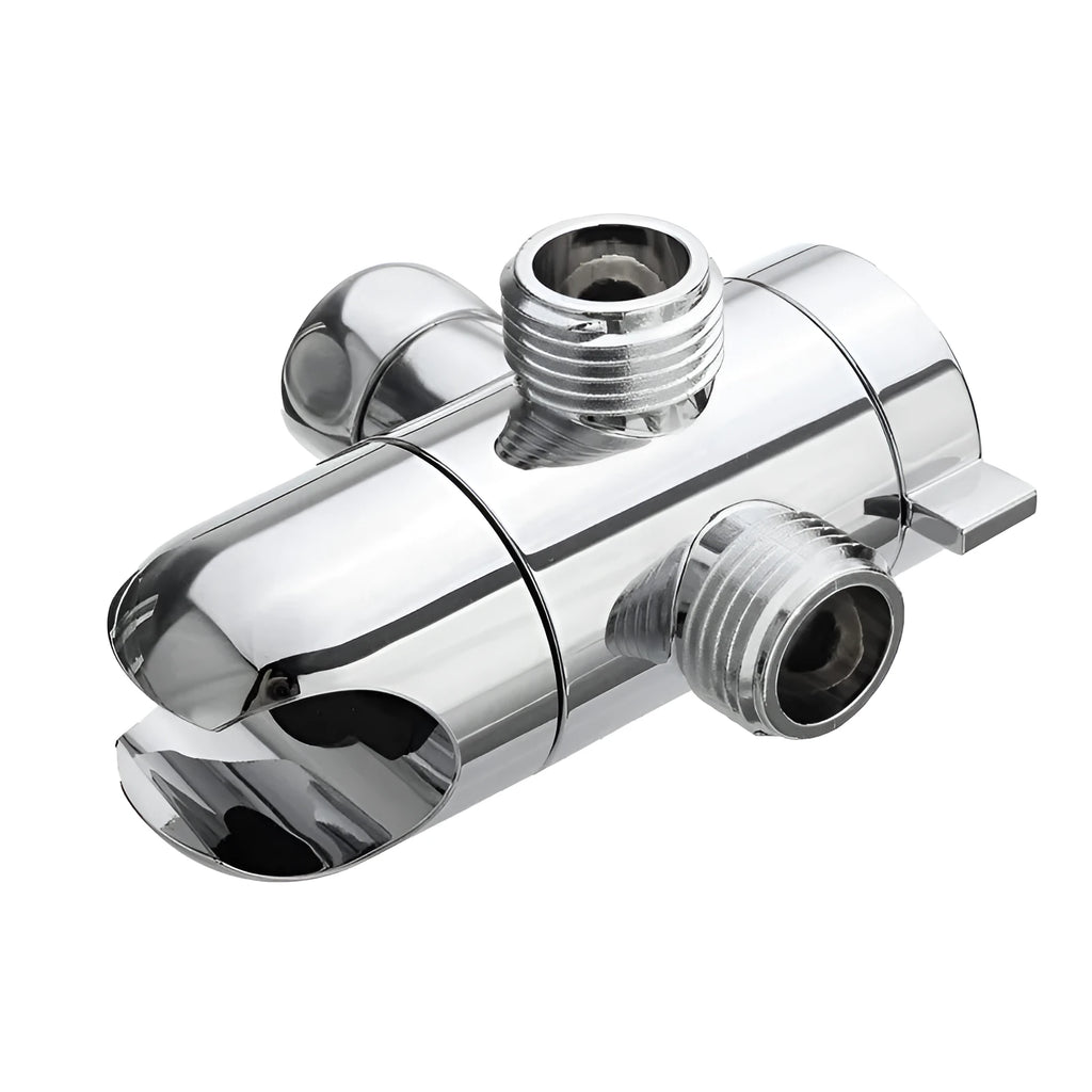 Copper shower water distributor with American bracket system for shower nozzle connections
