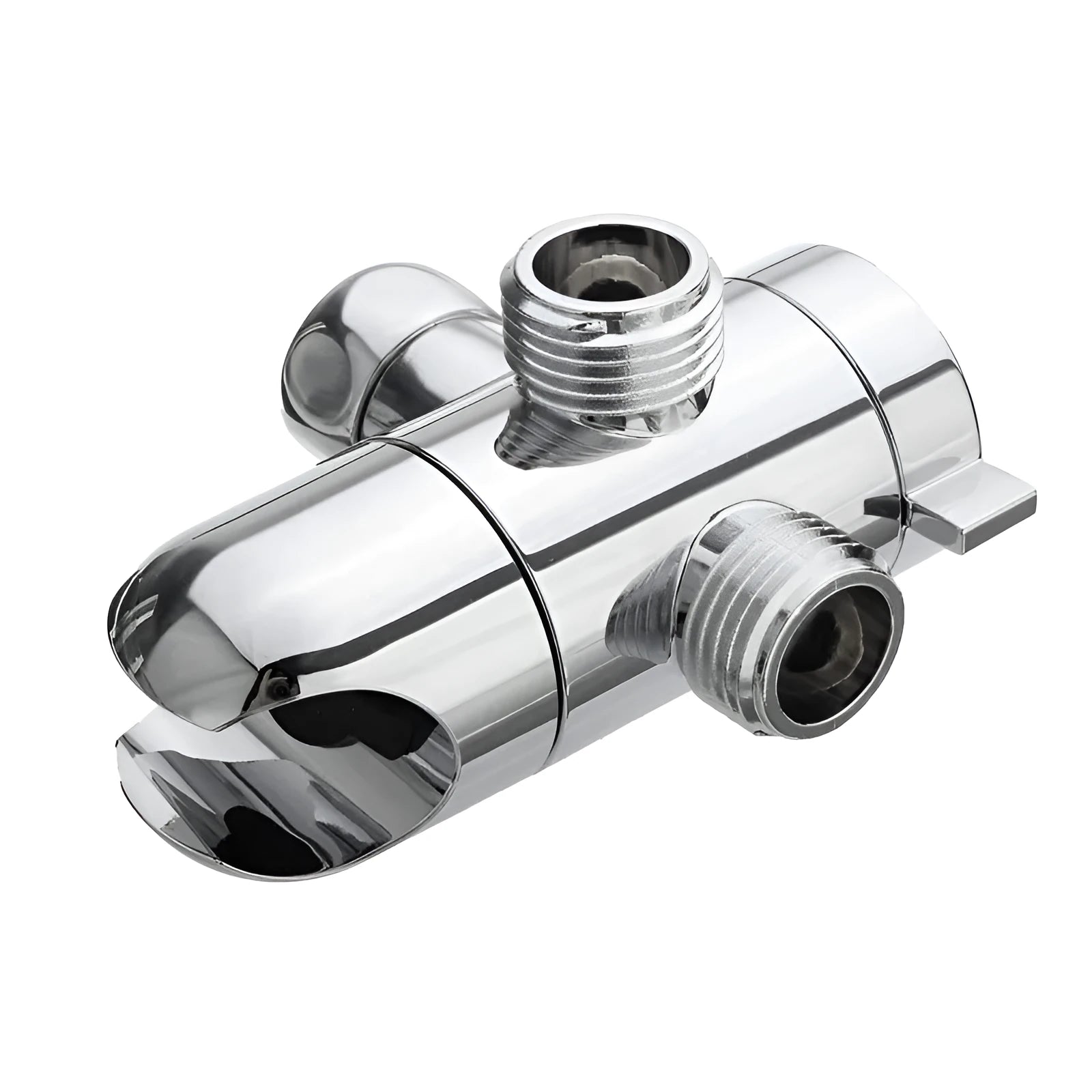 Copper shower water distributor with American bracket system for shower nozzle connections
