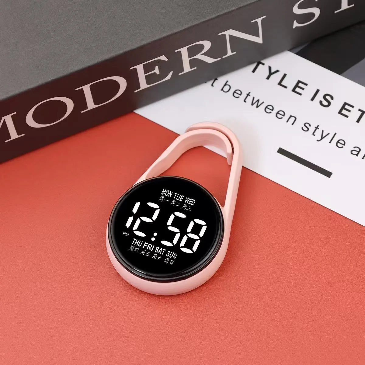 LED luminous electronic digital watch with waterproof plastic strap and multiple colour options