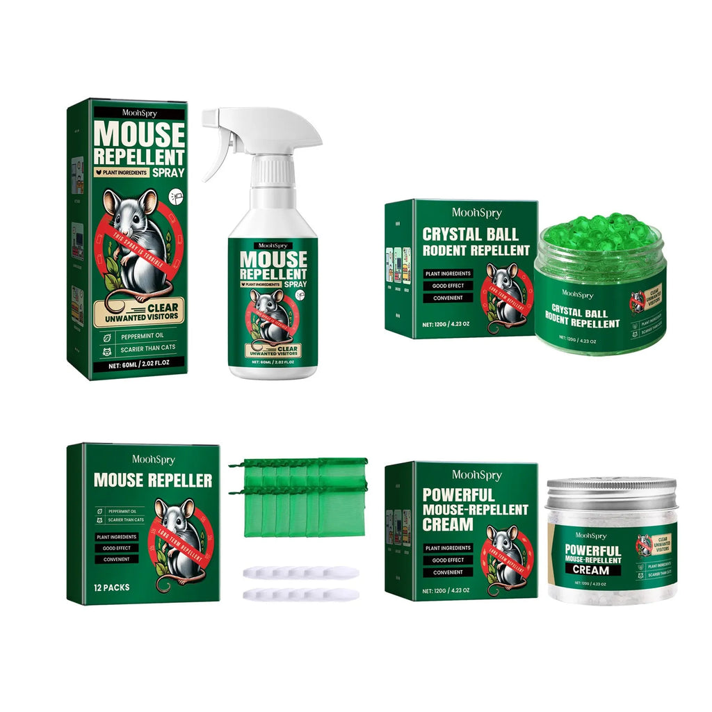 60ml natural mouse repellent spray bottle with essential oil formula