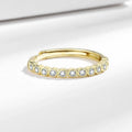 Women's open mouth geometric tail ring in white gold colour or yellow gold colour finish