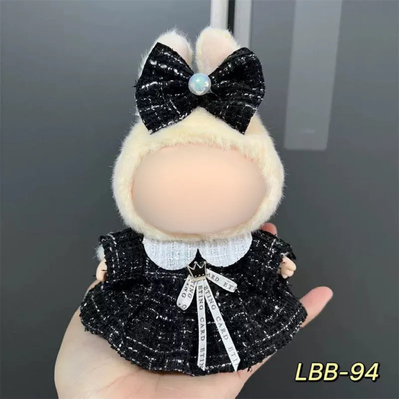 17cm vinyl figure clothing set in plastic material with multiple LBB style options