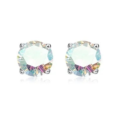 Titanium alloy double-headed zircon navel stud showing colour options and 1.6mm thickness