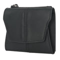 Genuine cowhide leather coin purse with lock clasp in European retro style