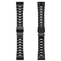 Garmin Jiaming watch replacement strap in black, silver, or titanium colour, showing 22mm and 26mm size options.