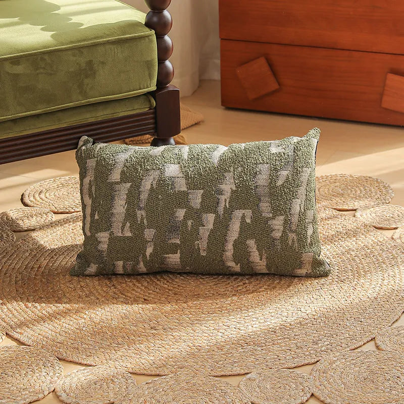 45x45cm jacquard woven cushion cover with a retro floral and plant pattern in a choice of eight colours.