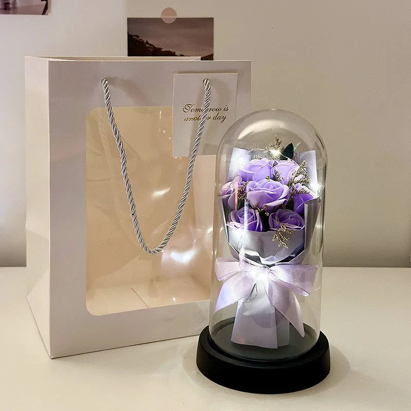 Formed bionic bouquet artificial flower arrangement in a choice of eight colours including gradient options.